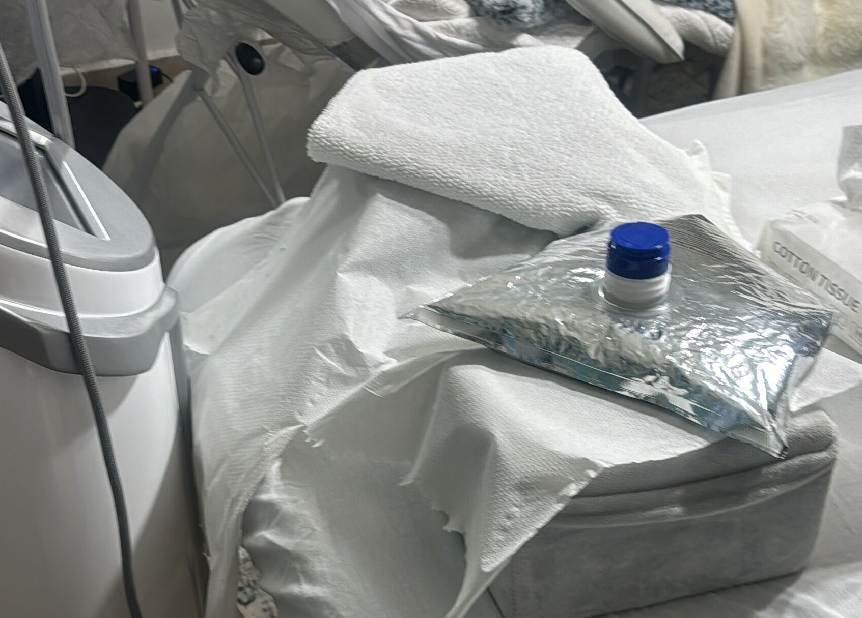 Treatment setup at Victoria aesthetic clinic in Rishon Lezion, Center District, IL with sleek spa equipment.