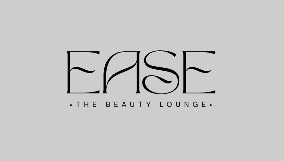 Ease - The Beauty Lounge logo in black on a gray background, Weston-super-mare, England, GB.