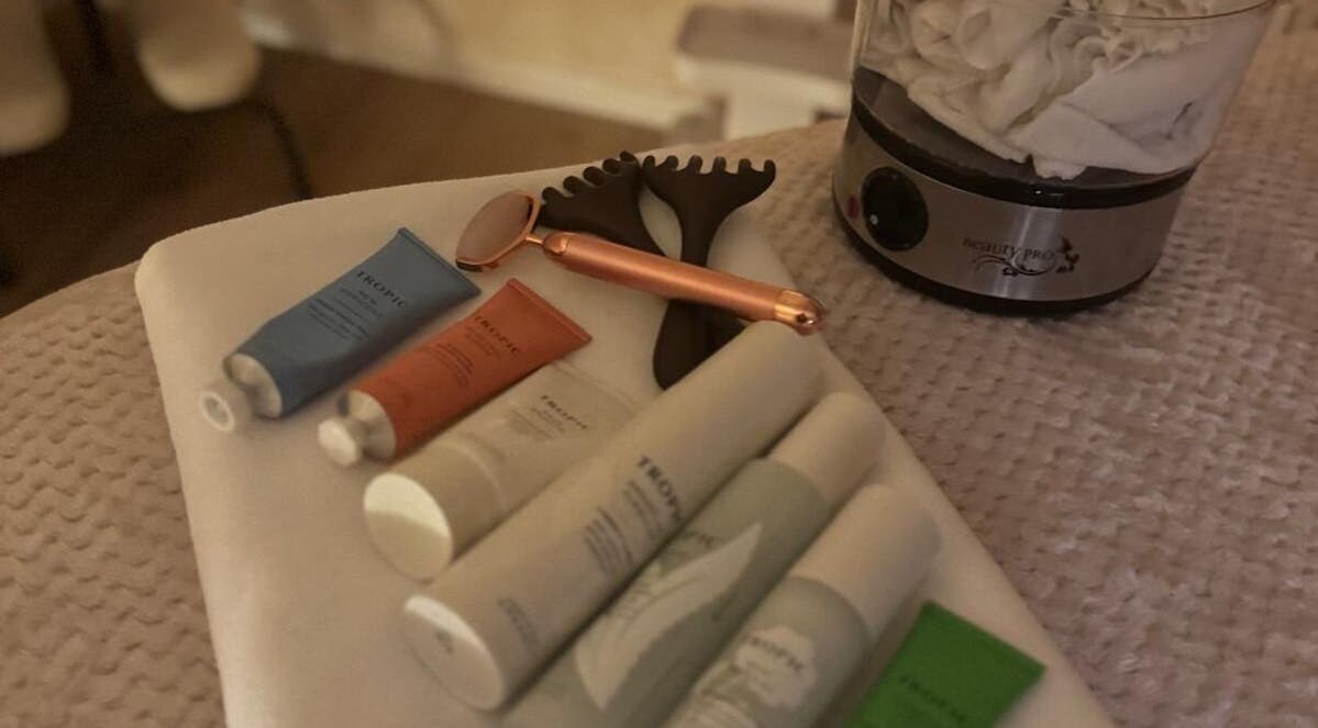 Skincare products and tools at K&S Beauty & Aesthetics, Redditch, England, GB for a relaxing experience.