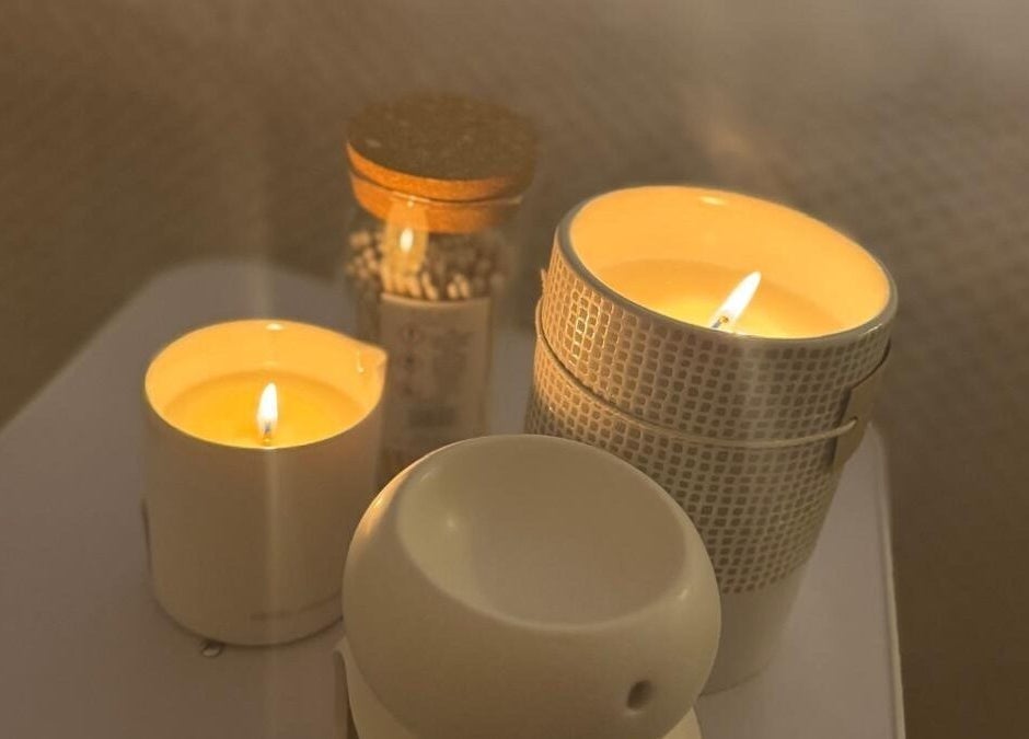 Soothing candlelit ambiance at K&S Beauty & Aesthetics, Redditch, England, GB ideal for wellness treatments.