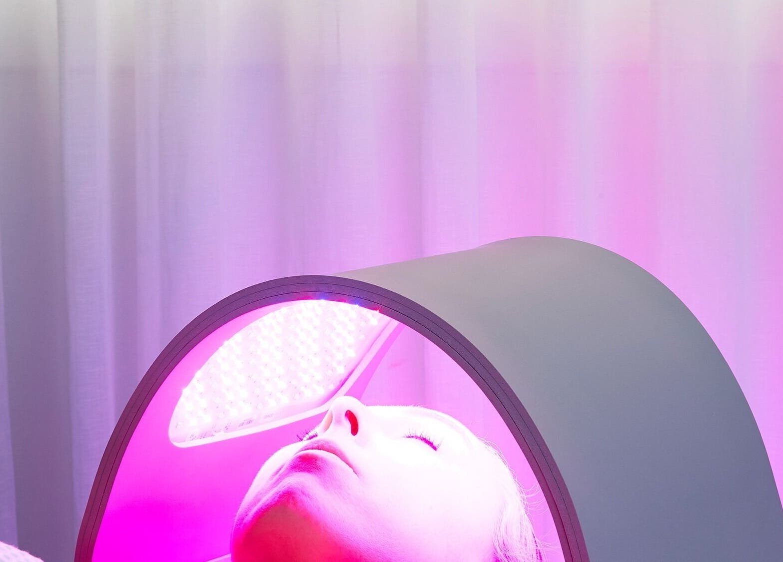LED light therapy at Mojo Cosmetic Clinic in Neutral Bay, New South Wales, AU revitalizes skin with a soothing glow.