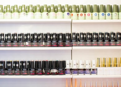 Vibrant nail polish display at MeNail - Hang Lekir, Senayan, Daerah Khusus Ibukota Jakarta, ID.