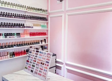 Colorful nail polish display at MeNail - Hang Lekir, Senayan, Daerah Khusus Ibukota Jakarta, ID.
