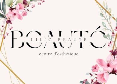 Logo élégant de Lil’Ô Beauté avec des fleurs, situé à Ciney, Région Wallonne, BE.