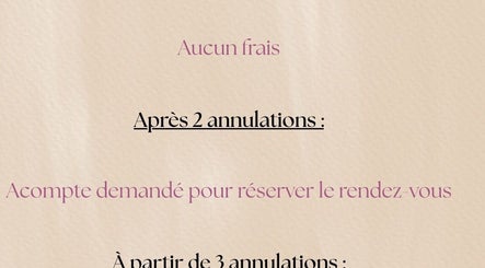 Politique d'annulation à Lil’Ô Beauté, Ciney, Région Wallonne, BE pour les rendez-vous après deux annulations.