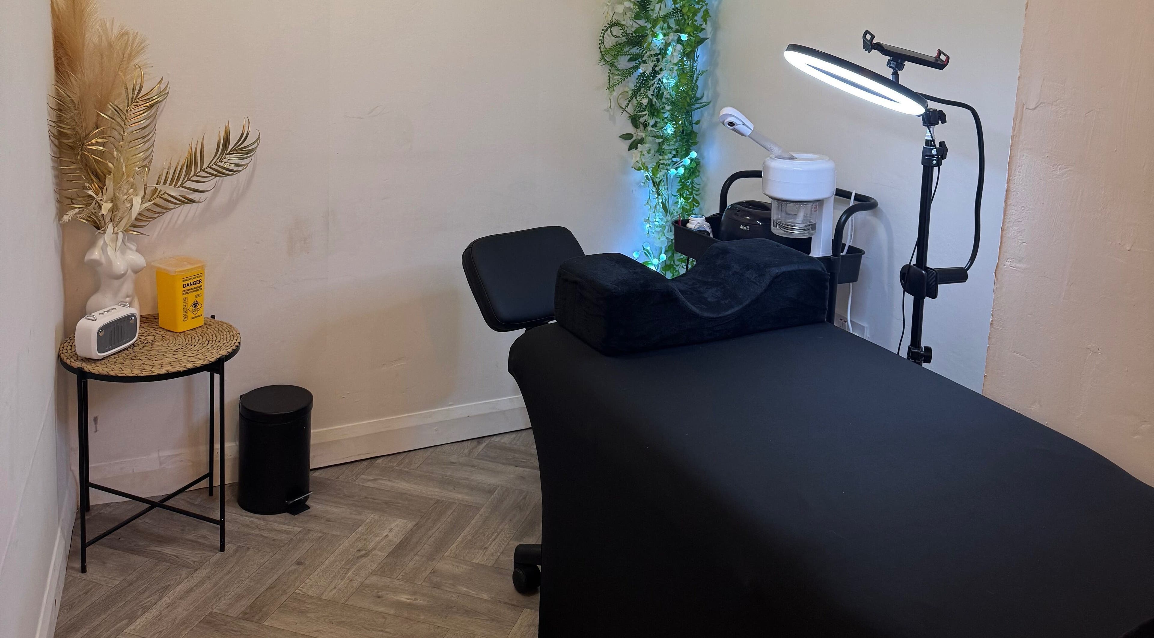 Serene beauty treatment room at By Alicia - Hair and Beauty, Ponteland, England, GB, with modern equipment.