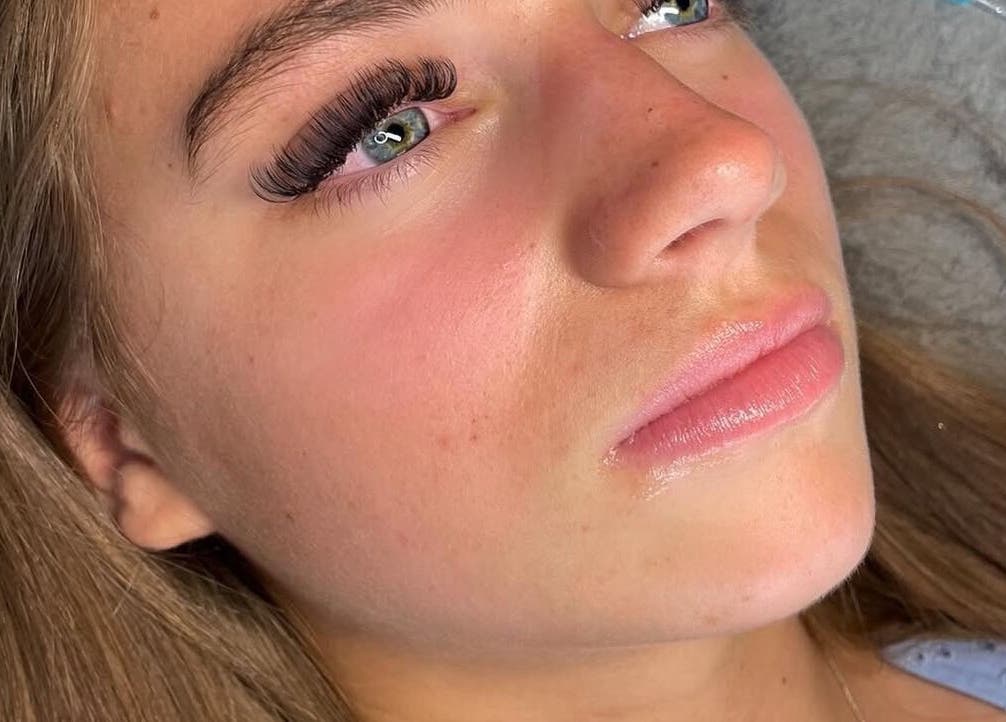 Close-up of expertly done lashes at Jades Lashes, Hemel Hempstead, England, GB.