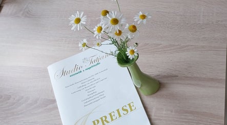 Preisliste von Studio Tatjana mit Blumen in Mühlacker, Baden-Württemberg, DE.