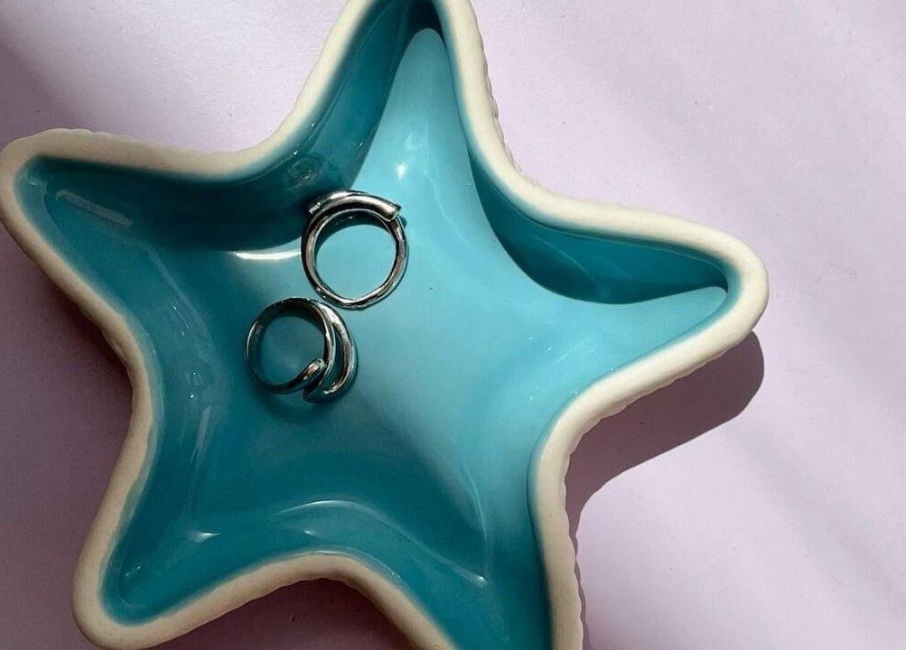 Star-shaped dish with rings at Lapalma boutique, Riyadh, Riyadh Province, SA.