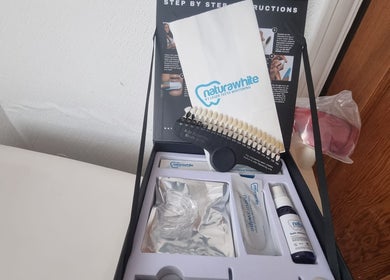 Professional teeth whitening kit at Léwa Studio by Shellz, London, England, GB. Enhance your smile effortlessly.