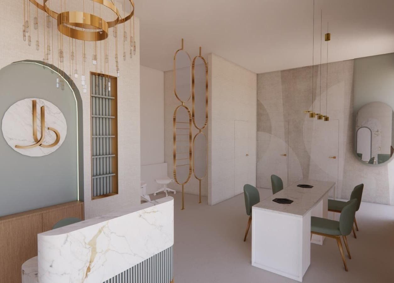 Eleganckie wnętrze Agnieszka Falcman MIOcare w Gdyni, Województwo Pomorskie, PL.