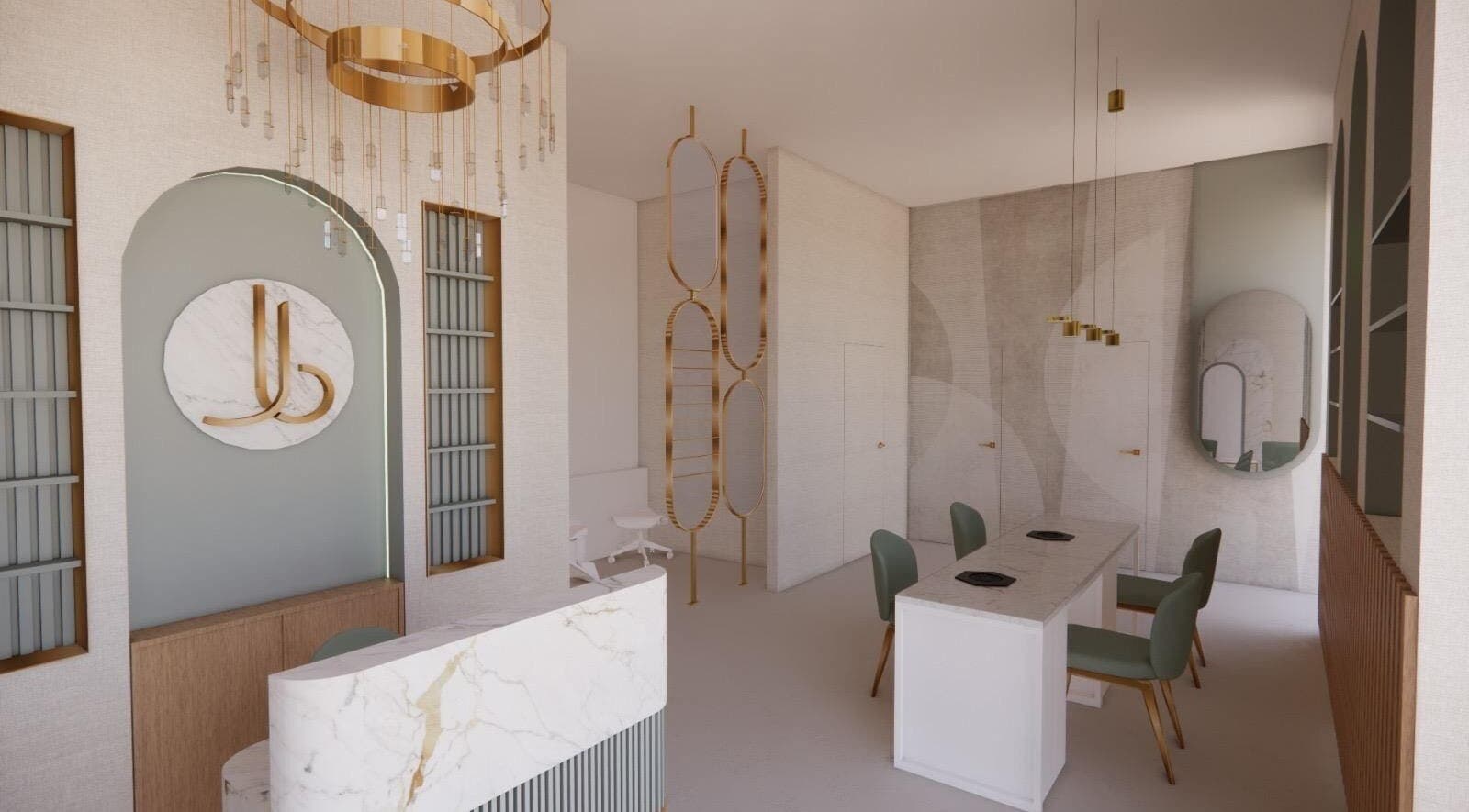 Eleganckie wnętrze Agnieszka Falcman MIOcare w Gdyni, Województwo Pomorskie, PL.