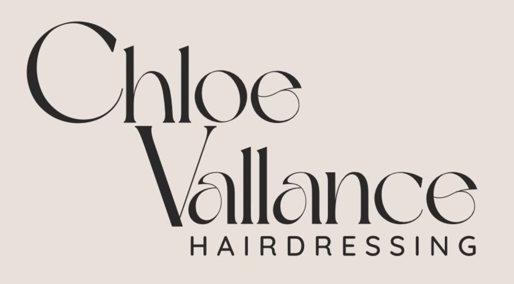 Chloe Vallance Hairdressing logo, a salon in Northwich, England, GB.