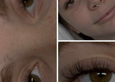 Detailed view of lash enhancement at Leaning Angels, Banyo, Queensland, AU.