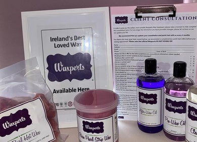 Waxperts wax and consultation setup at The Beauty Hub, Dublin 22, IE promises top-quality waxing solutions.