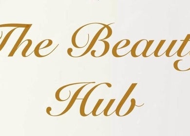 Stylish logo of The Beauty Hub, Dublin 22, IE, with elegant script and soft leaf accents.