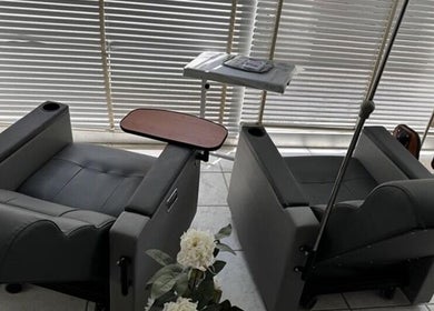 Luxurious reclining chairs at Medera in Sliema, MT offer comfort and elegance in a relaxing setting.