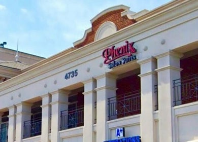 View of Agalya Beauty Salon in Charlotte, North Carolina, US, showcasing elegant exterior architecture.