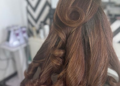 Beautifully styled curls at Hair By Maddison MBM, Newcastle upon Tyne, England, GB.