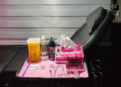 Piercing tools and supplies ready at Needle Narratives, Cebu City, Central Visayas, PH.