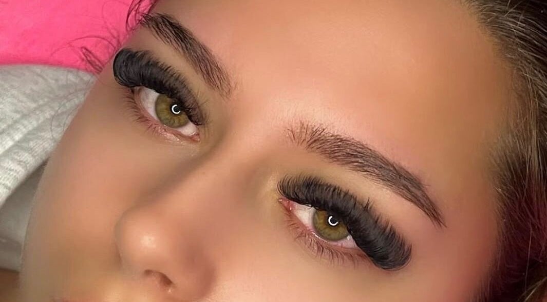 Close-up of voluminous lashes at Clcosmeticsxo, Bristol, England, GB.