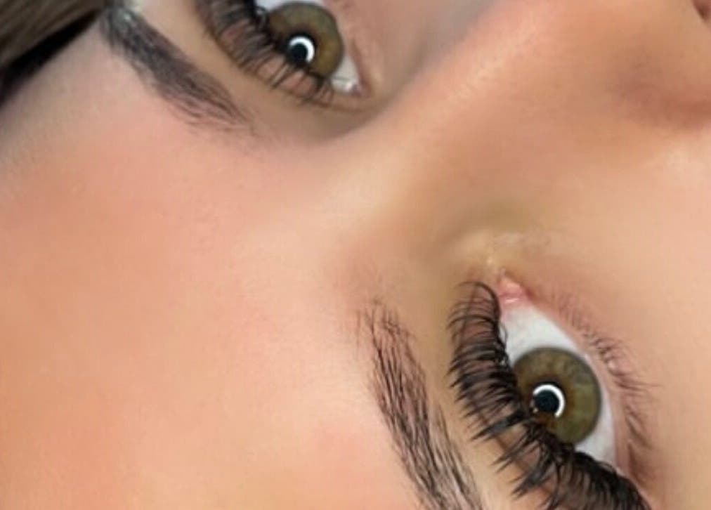 Close-up of beautifully enhanced eyes at Clcosmeticsxo, Bristol, England, GB, showcasing expert eyelash artistry.
