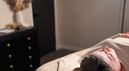 Client enjoys a relaxing facial at Luxe Aesthetics By Meg in Chepstow, Wales, GB.
