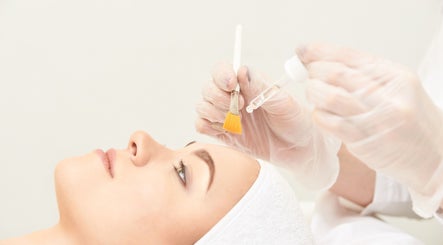 Facial treatment at Magic Box Beauty in London, England, GB, showcasing a professional skincare session.