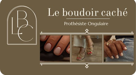 Logo et services de Le Boudoir Caché — Anaïs, Sauzet, Occitanie, FR, spécialisé en soins ongulaires.