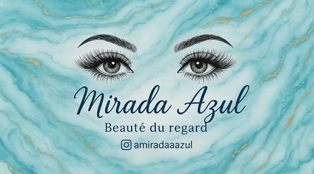 Logo artistique avec des yeux élégants de Mirada Azul à Dunkerque, Hauts-de-France, FR.