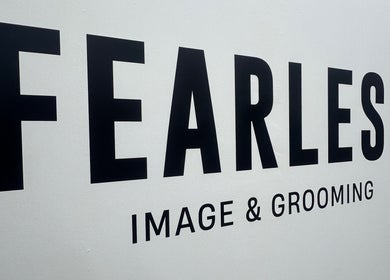 Fearless Image & Grooming signage at Singapore, Singapore, SG, showcasing bold typography.