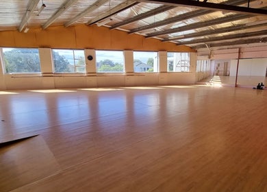 Bright, spacious fitness studio at Jumba Fitness, Melbourne, Victoria, AU, ideal for wellness activities.