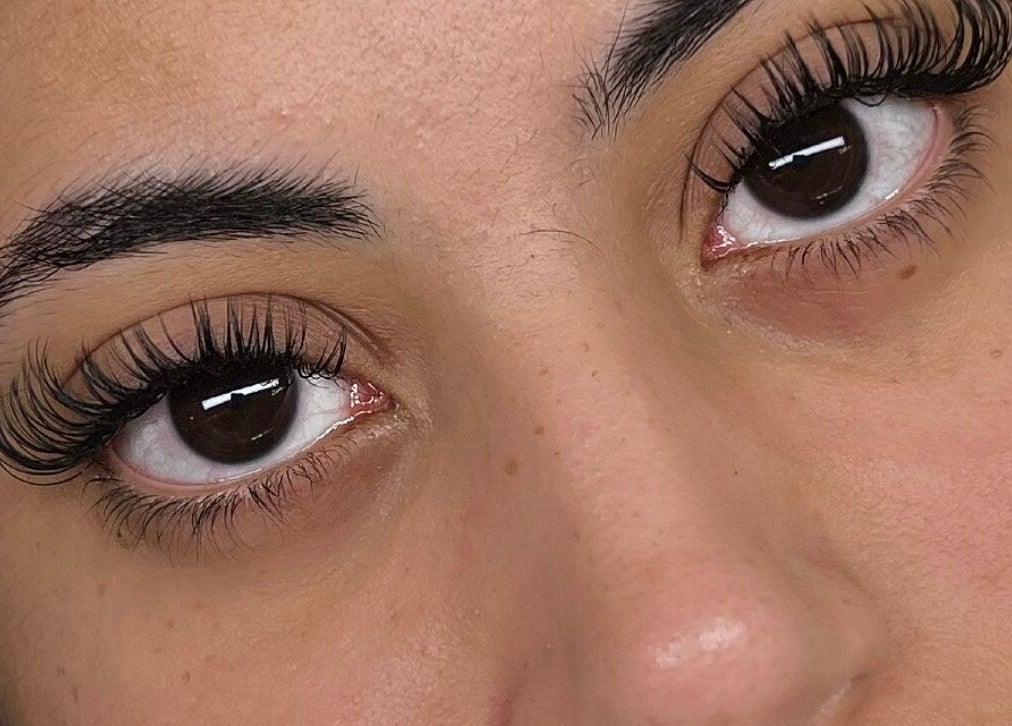 Close-up of voluminous lashes applied at Diveyen Lash, Ottawa, CA for a stunning eye look.