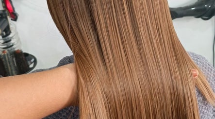 Smooth, silky hair being styled at Touch of a&j salon, Cabuyao City, Calabarzon, PH.