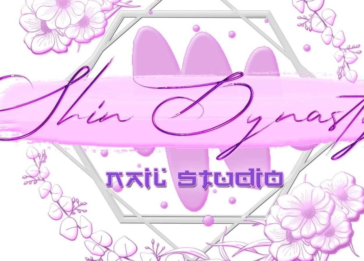 Shin Dynasty Nails logo with floral design in Gasparillo, Princes Town Regional Corporation, TT.