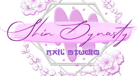 Shin Dynasty Nails logo with floral design in Gasparillo, Princes Town Regional Corporation, TT.