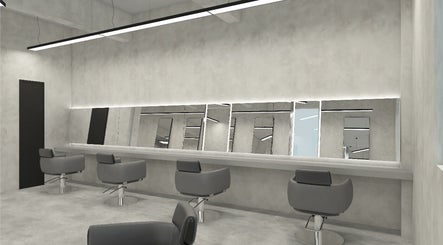 Modern salon chairs and mirrors at Yoje, Kuala Lumpur, Wilayah Persekutuan Kuala Lumpur, MY.