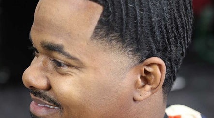 Close-up of a stylish haircut at JOSHUA BARBER Cape Town, Western Cape, ZA showcasing expert precision.