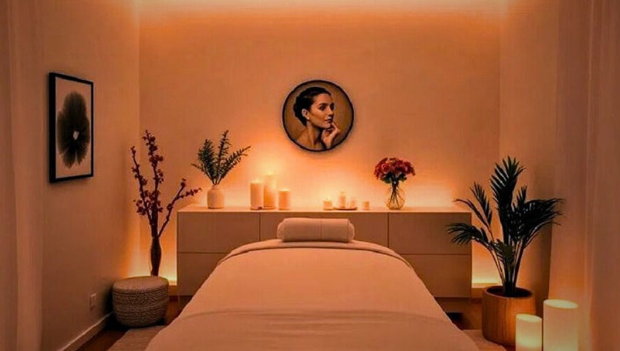 Relaxing massage room at Peejay Aesthetic Beauty Spa, Opposite Kwara Hotel, Ilorin Club GRA, NG.