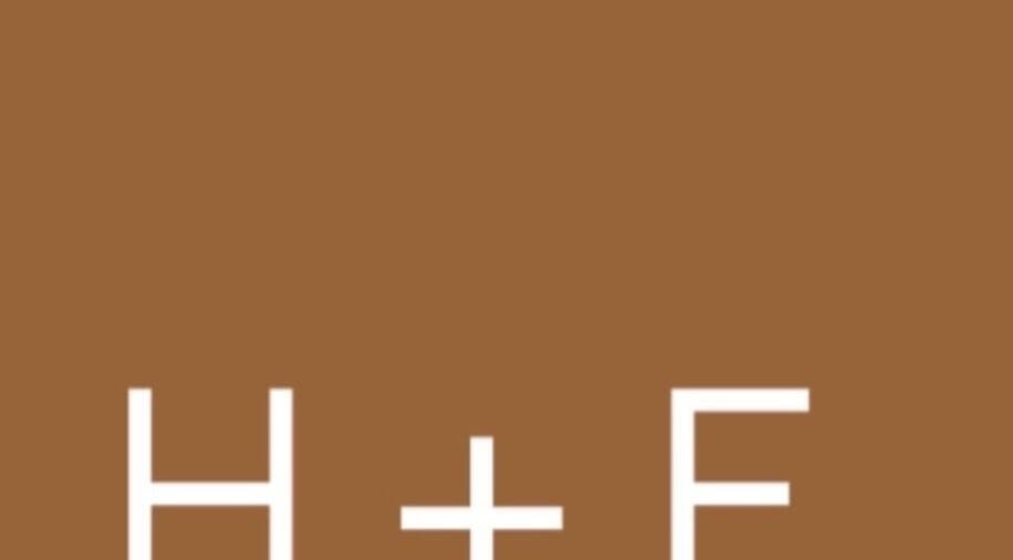 H + E By Jayla P logo on brown background, Weyburn, Saskatchewan, CA.