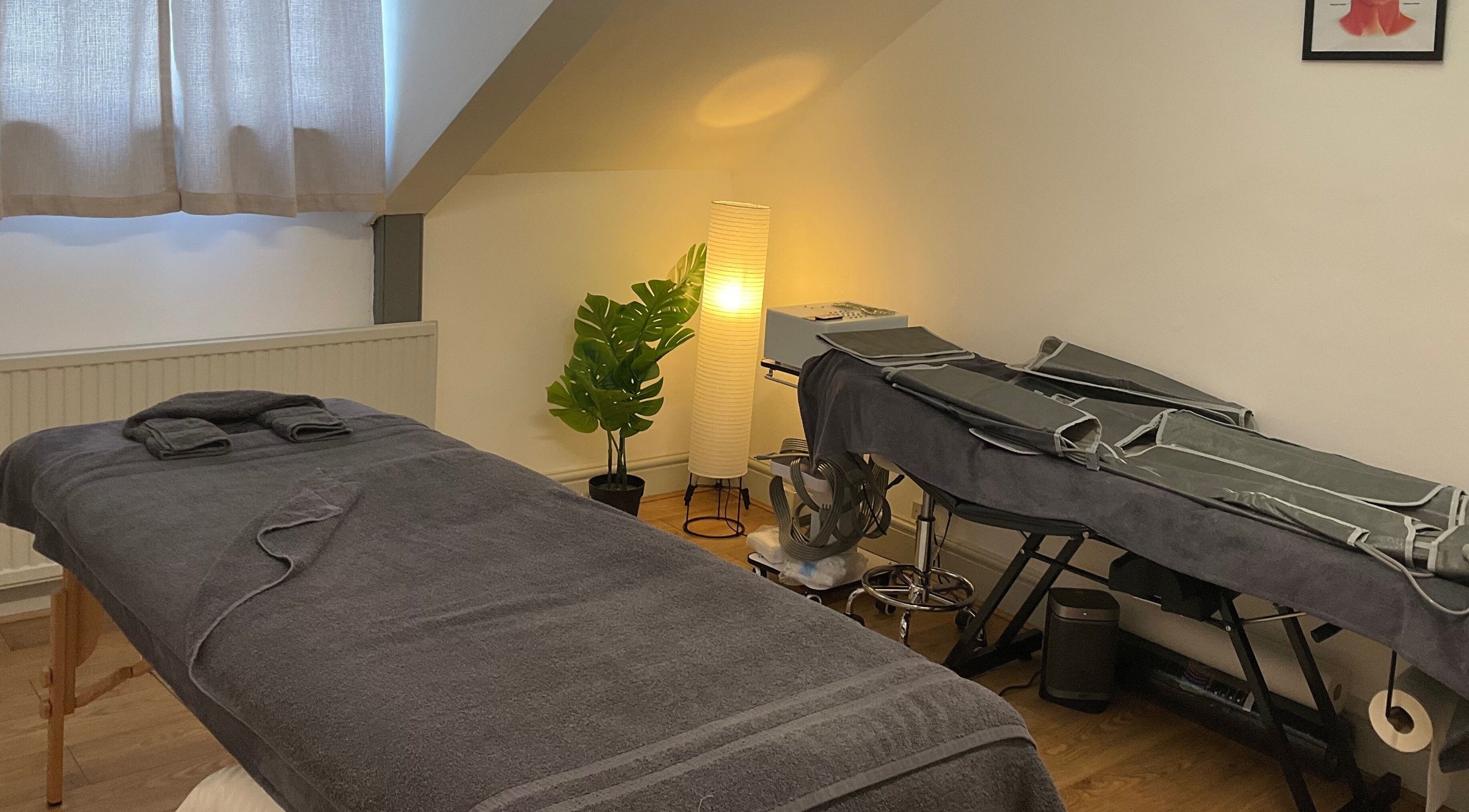 Relaxing massage tables at Wellness by Mariana, Southampton, England, GB.