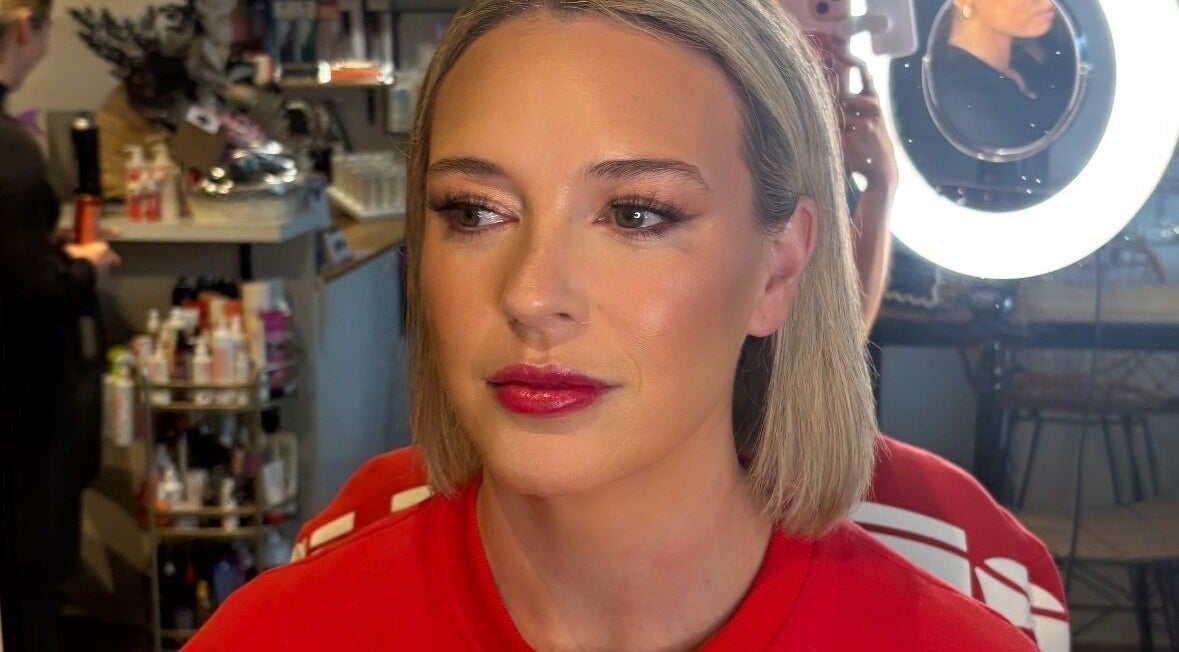 A woman with elegant makeup at Sienna Skye Beauty, Kiama Downs, New South Wales, AU.