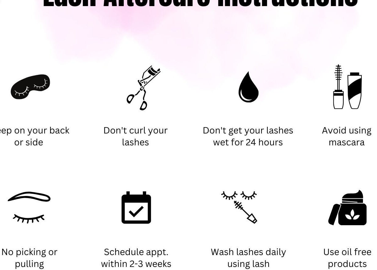 Eyelash aftercare instructions from Dtang.sbeautystudio, Sangre Grande, Sangre Grande Regional Corporation, TT.