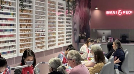 Manis & Pedis Nail Salon Hallett Cove clients enjoying services. Location: Hallett Cove, South Australia, AU.