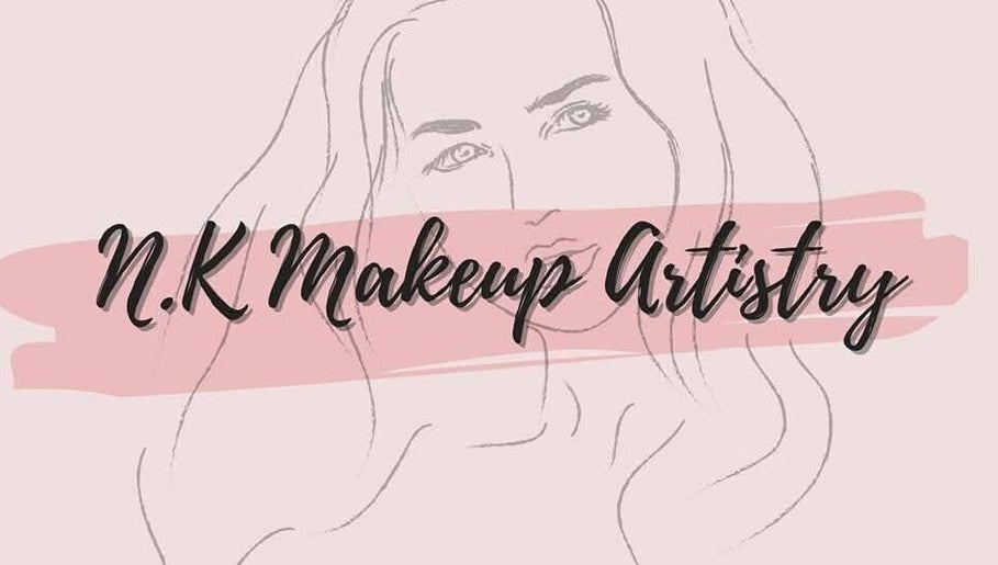 N.K MAKEUP ARTISTRY logo with artistic face outline, East London, Eastern Cape, ZA.