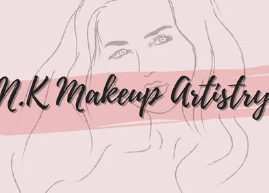N.K MAKEUP ARTISTRY logo with artistic face outline, East London, Eastern Cape, ZA.