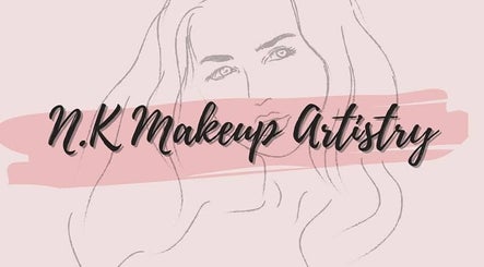 N.K MAKEUP ARTISTRY logo with artistic face outline, East London, Eastern Cape, ZA.