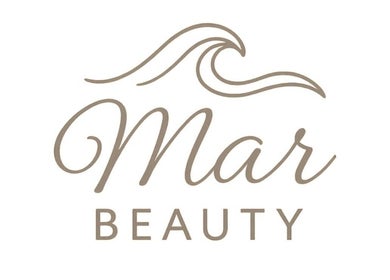 Elegant Mar Beauty logo with wave design, showcasing premium beauty services in Canterbury, England, GB.
