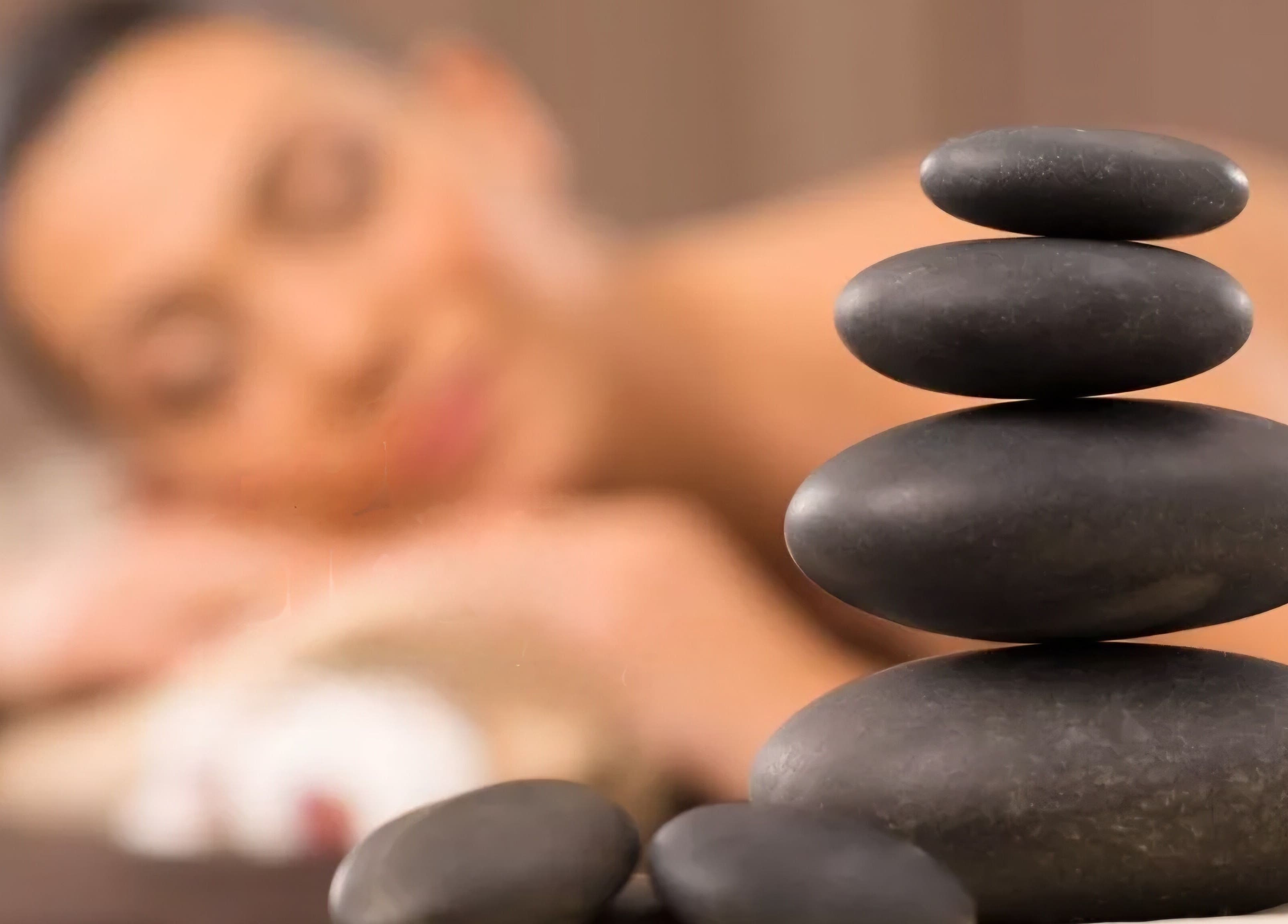 Relaxing spa stones at The Body Bar, Warrington, England, GB. Enhance your wellness journey.