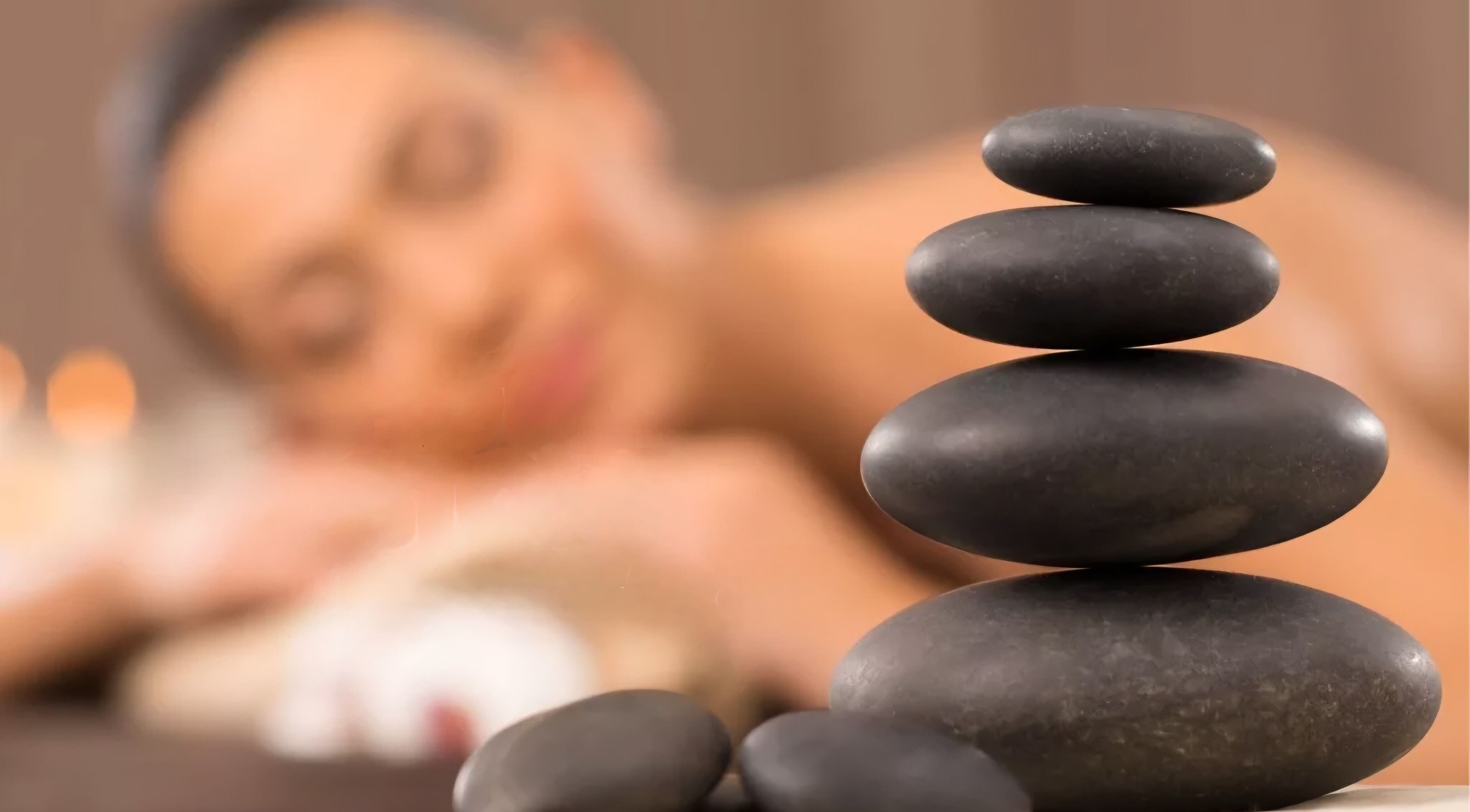 Relaxing spa stones at The Body Bar, Warrington, England, GB. Enhance your wellness journey.